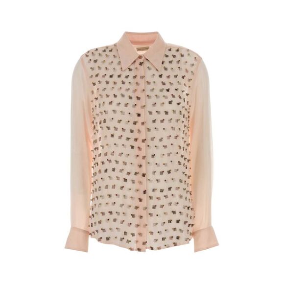Dries Van Noten Women Pastel Pink Viscose Chowy Shirt